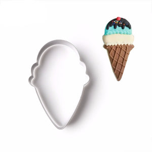 Stainless Steel Ice Cream Shaped Cookie Cutter