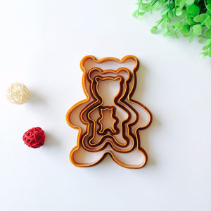 Brown Bear Biscuit Plastic Molder