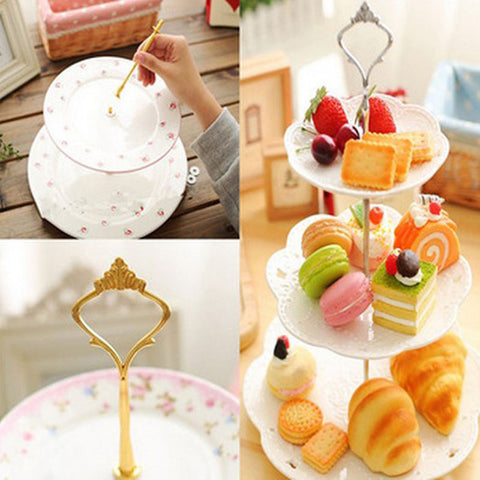 Metal Crown Cake Stand Handle