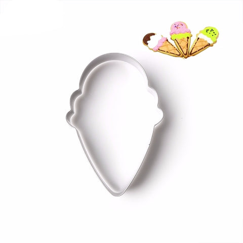 Stainless Steel Ice Cream Shaped Cookie Cutter