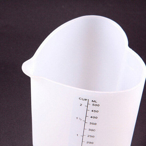 Heart Shaped Silicone Measuring Cups